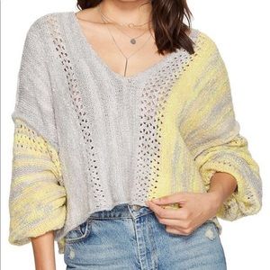 [Free People] Amethyst knit cropped sweater